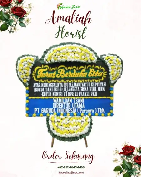 Papan Bunga Duka rumah duka carolus